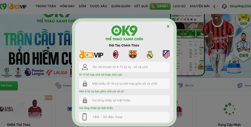 đăng ký ok915